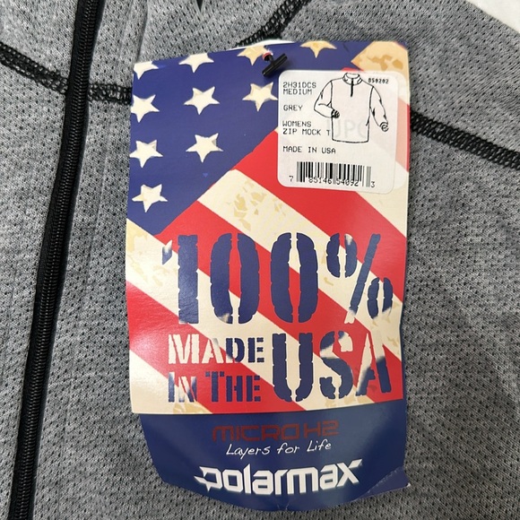 PolarMax MICRO H2 ZIP MOCK - Grey - Picture 8 of 14